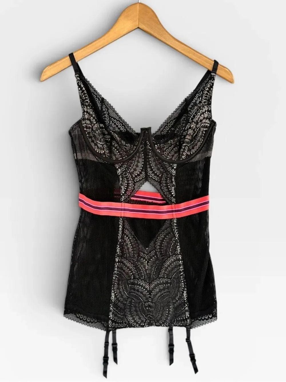 🎉5 for $45🎉Victoria’s Secret Lace Corset Lingerie with Garter Straps size 36C